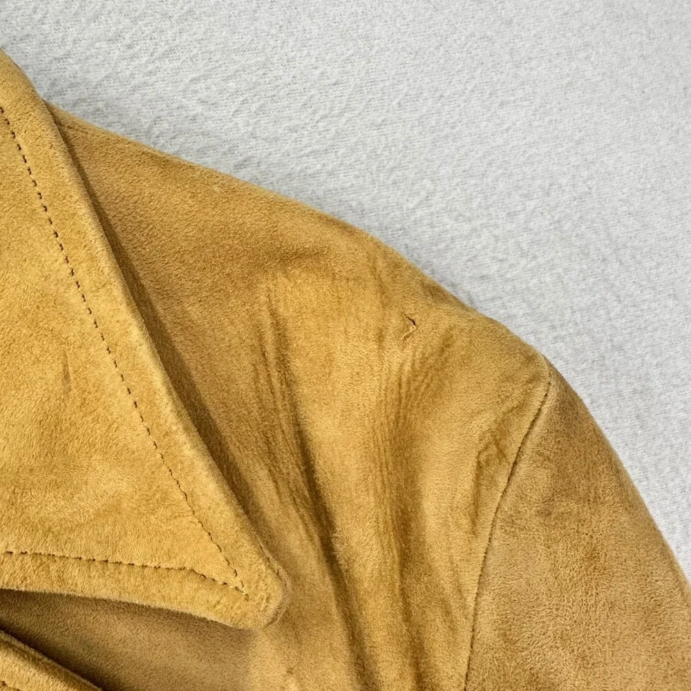 Vintage Pennys Suede Blazer‎ Jacket Tan Western Retro 3-Button 60s 70s Mens 44